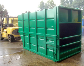 Skip Lift Compaction Container