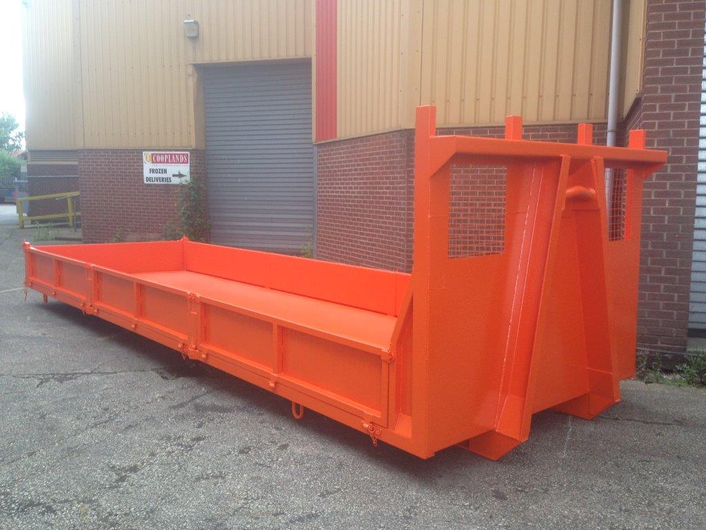 Hooklift drop sided container